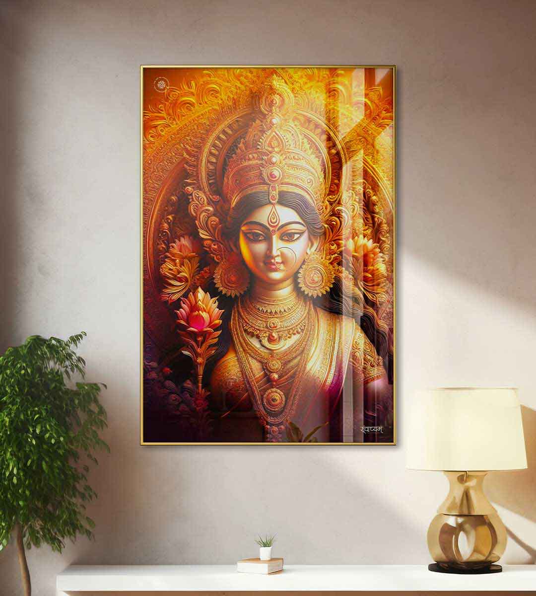 Devi Durga Maa: Divine Power and Protection Premium Acrylic Frame